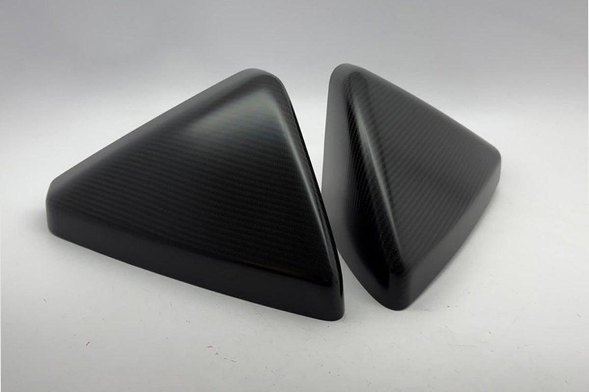 Tesla Cybertruck Precision Carbon Fiber Side Mirror Caps by T Sportline (Set of 2 Covers)