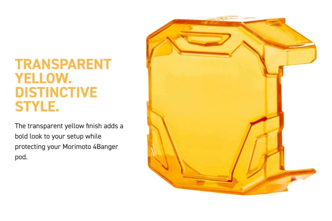 Morimoto 1Banger / 2Banger / 4Banger LED Pod Blackout / Yellow (Amber) Hard Covers (set of 2)