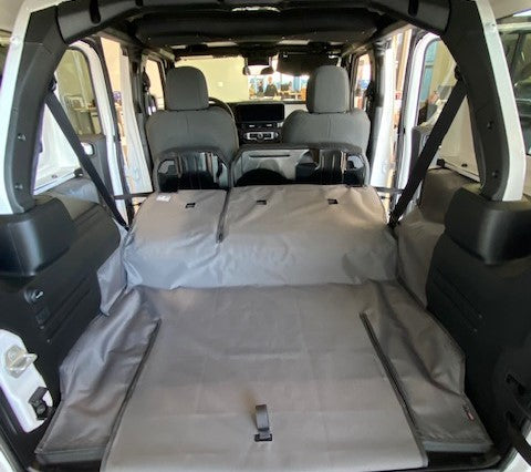 Rear Cargo and Back Seat Down Canvasback Liner and Surface Covers for 2024-Present Jeep Wrangler 4xe Hybrid