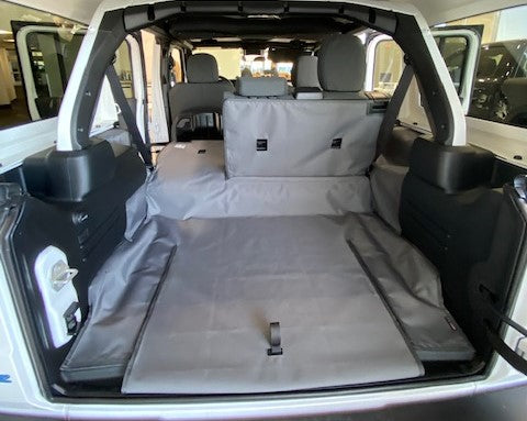 Rear Cargo and Back Seat Down Canvasback Liner and Surface Covers for 2024-Present Jeep Wrangler 4xe Hybrid