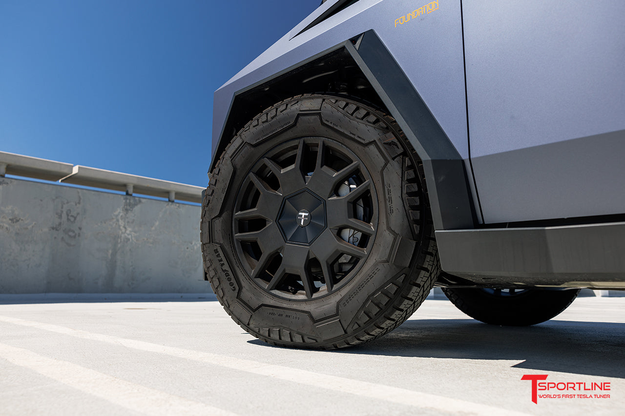 Tesla Cybertruck 7-Sided Hex Center Caps for Factory Wheels