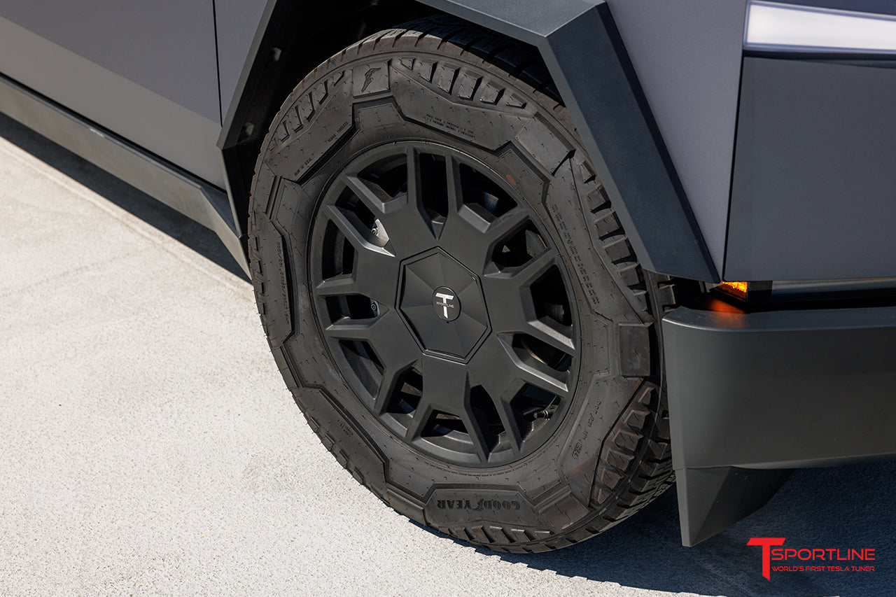 Tesla Cybertruck 7-Sided Hex Center Caps for Factory Wheels
