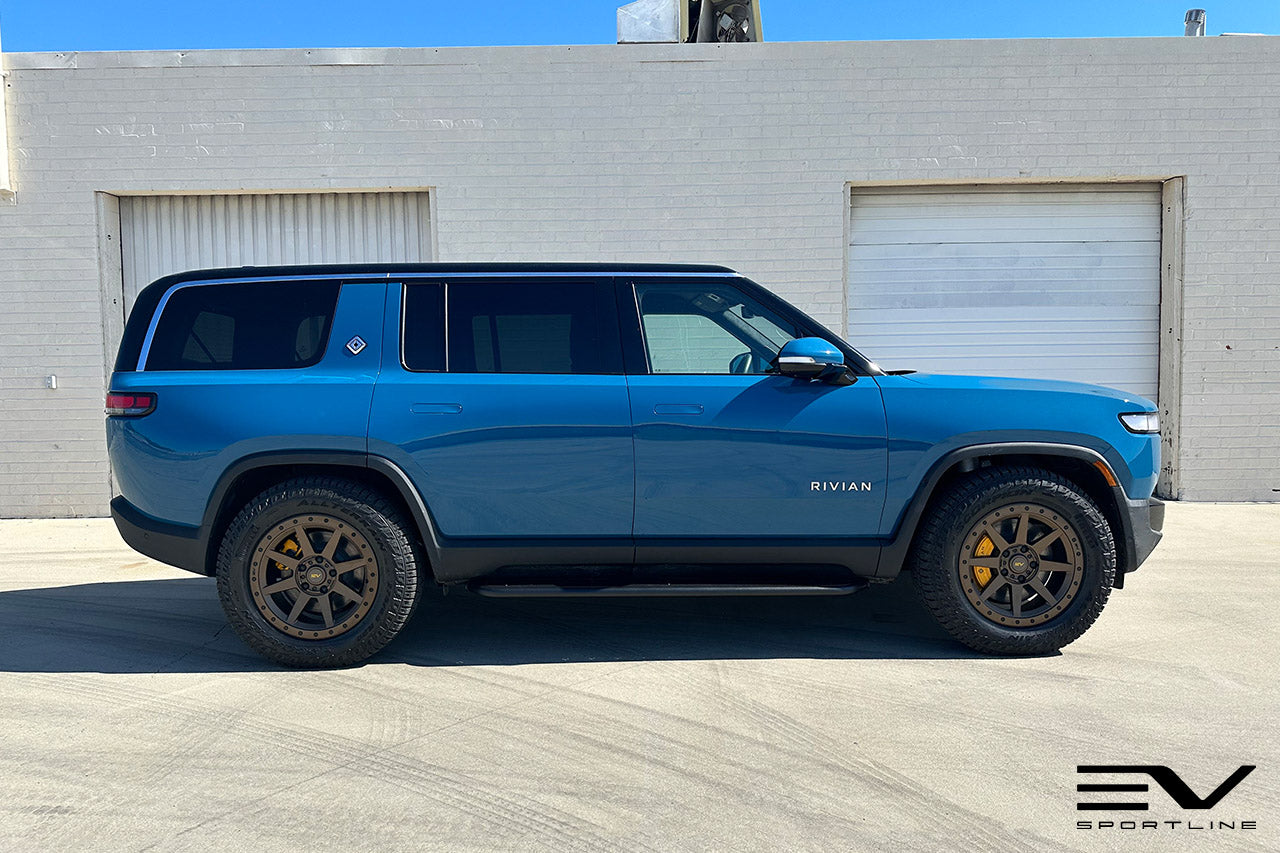 Team 1EV R800 Compass 8 Spoke 20" Flow Forged Wheel & Tire Package for Rivian R1T / R1S - Open Box Special!