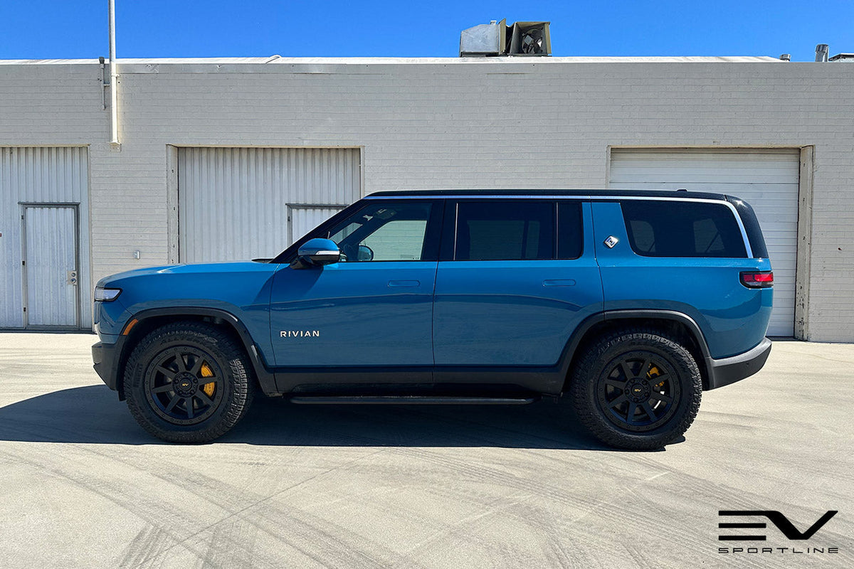 R800 Compass 8 Spoke 20&quot; Flow Forged Wheel &amp; Tire Package by Team 1EV for Rivian R1T / R1S Open Box Special!