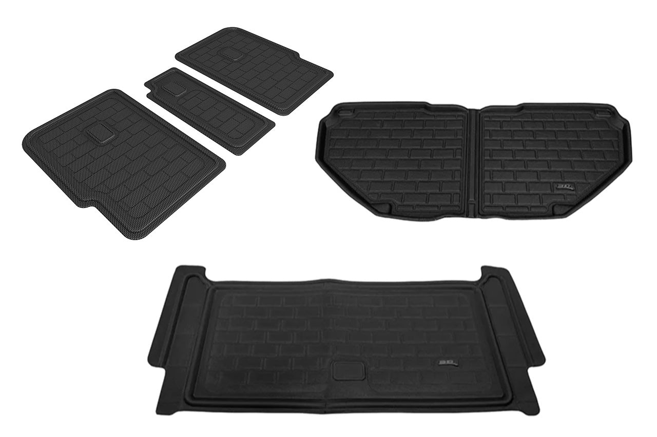 All-Weather Floor & Frunk Mats by 3D MAXpider KAGU Series Custom Fit for Rivian R1T / R1S