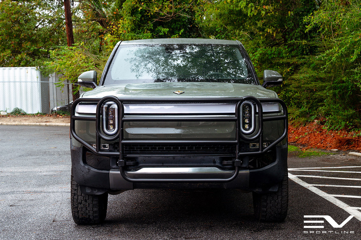 RMaxx Heavy Duty Brush / Bull Bars for Rivian R1T / R1S Front Grille and Rear Bumper