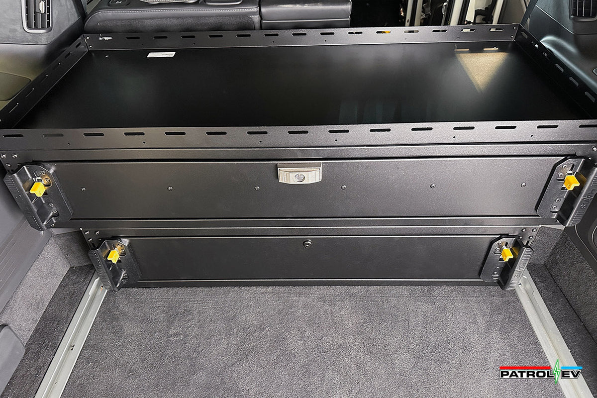 Rivian R1S - Rear Cargo Drawer Storage Command Box - Vehicle Specific Bolt-in