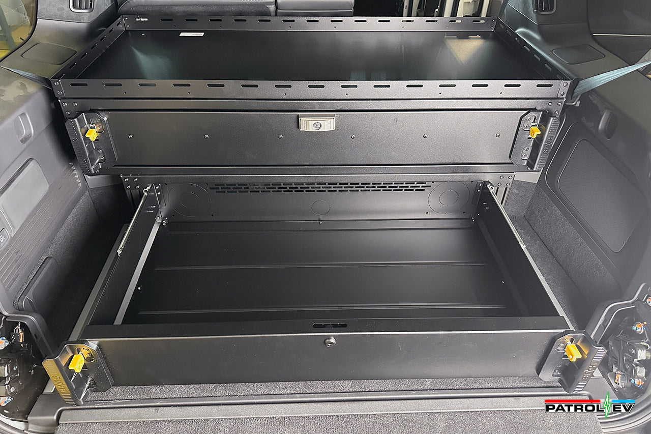 Rear Cargo Drawer Storage Command Box for Rivian R1S - Vehicle Specific Bolt-in