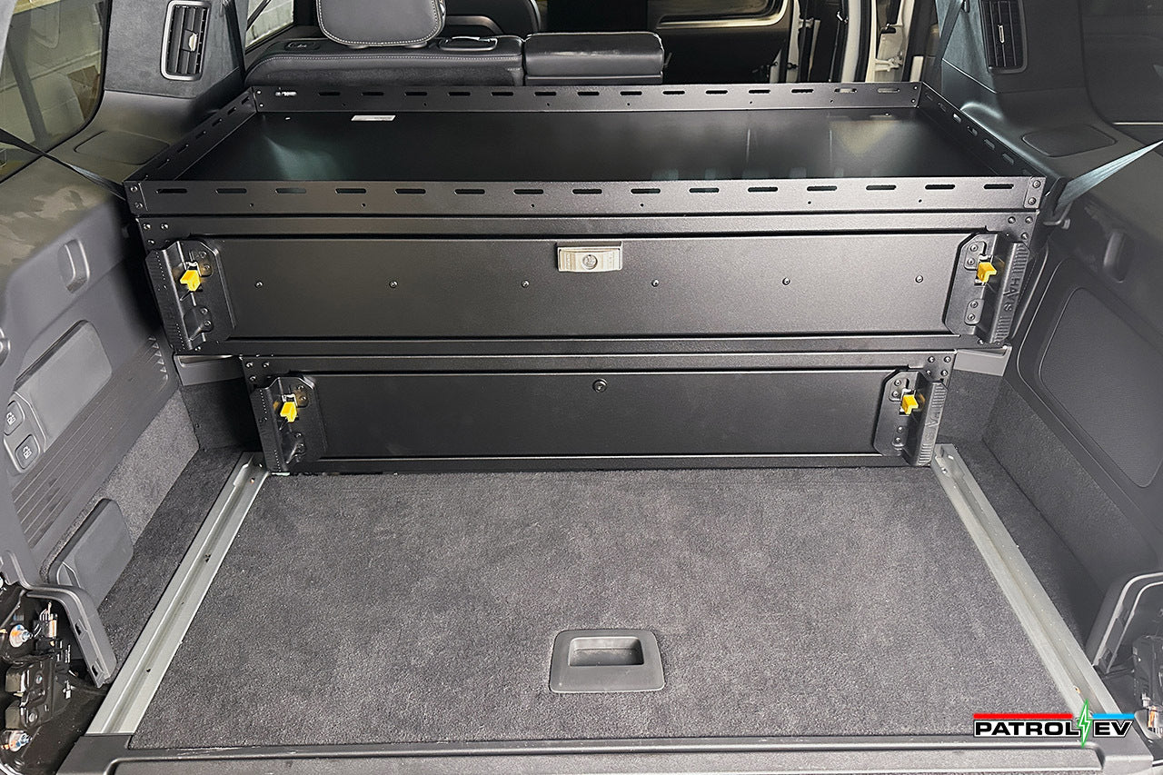 Rear Cargo Drawer Storage Command Box for Rivian R1S - Vehicle Specific Bolt-in