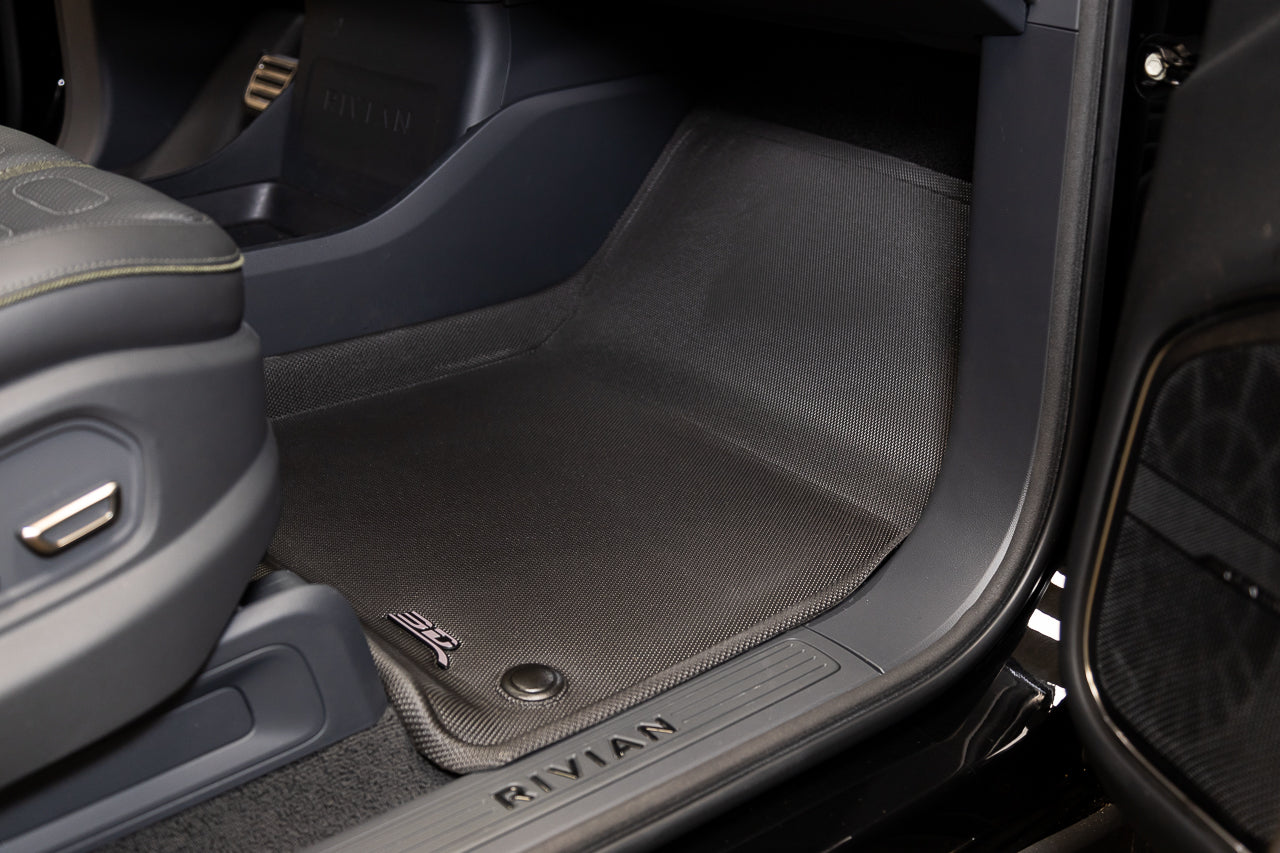 All-Weather Floor & Frunk Mats by 3D MAXpider KAGU Series Custom Fit for Rivian R1T / R1S