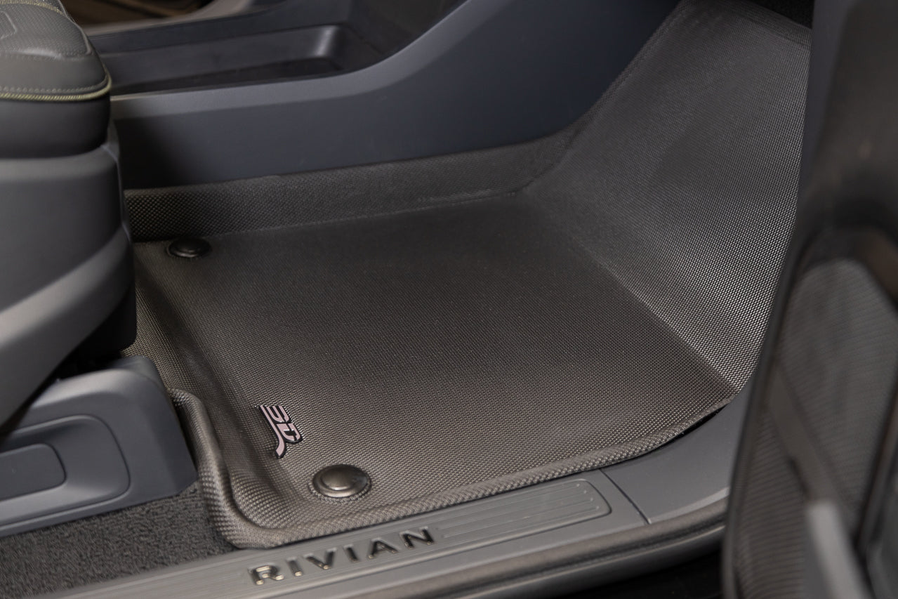 All-Weather Floor & Frunk Mats by 3D MAXpider KAGU Series Custom Fit for Rivian R1T / R1S