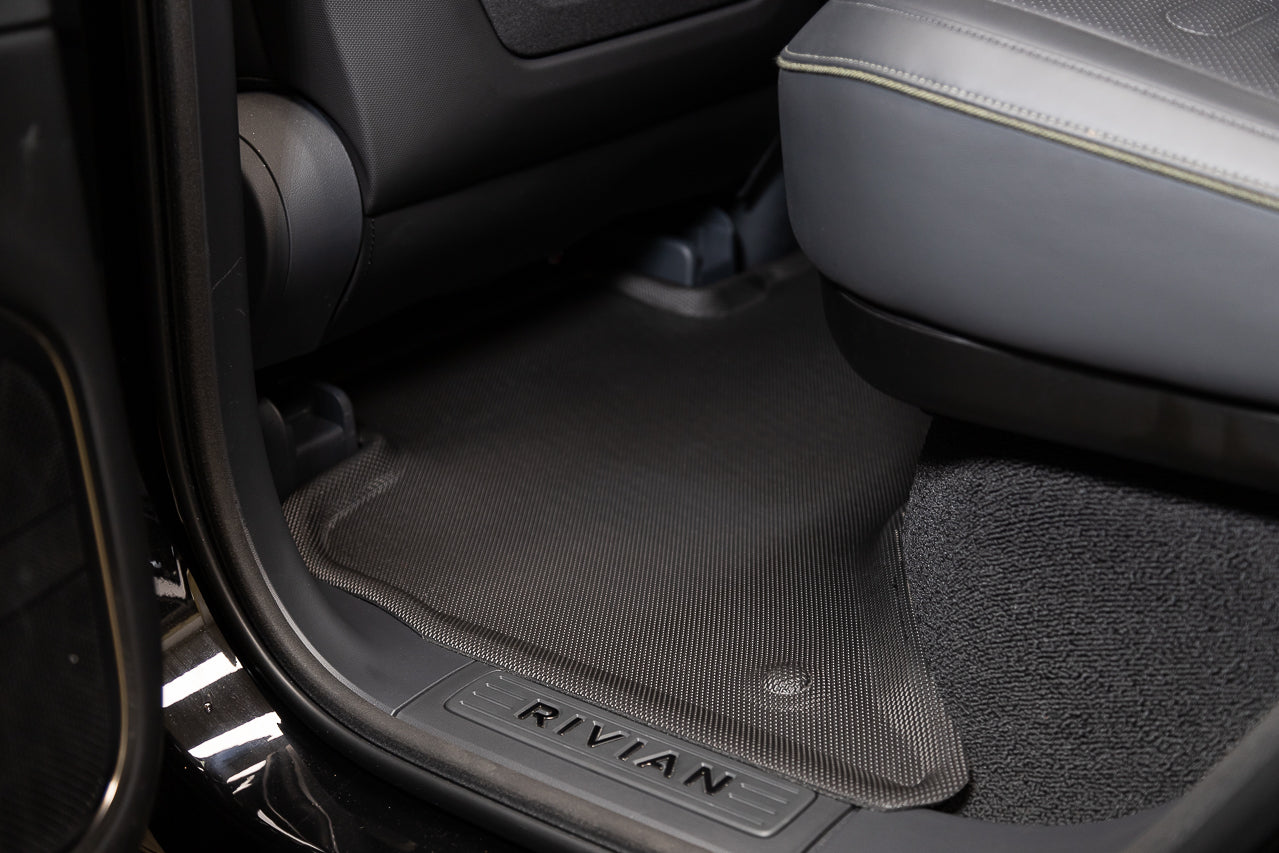 All-Weather Floor & Frunk Mats by 3D MAXpider KAGU Series Custom Fit for Rivian R1T / R1S