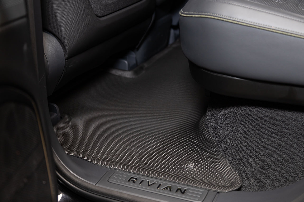 All-Weather Floor & Frunk Mats by 3D MAXpider KAGU Series Custom Fit for Rivian R1T / R1S