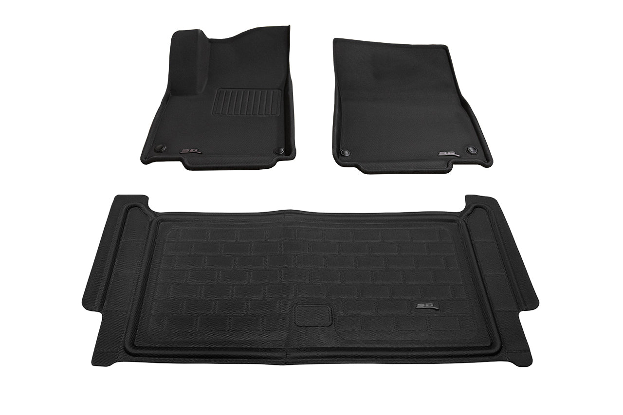 All-Weather Floor & Frunk Mats by 3D MAXpider KAGU Series Custom Fit for Rivian R1T / R1S