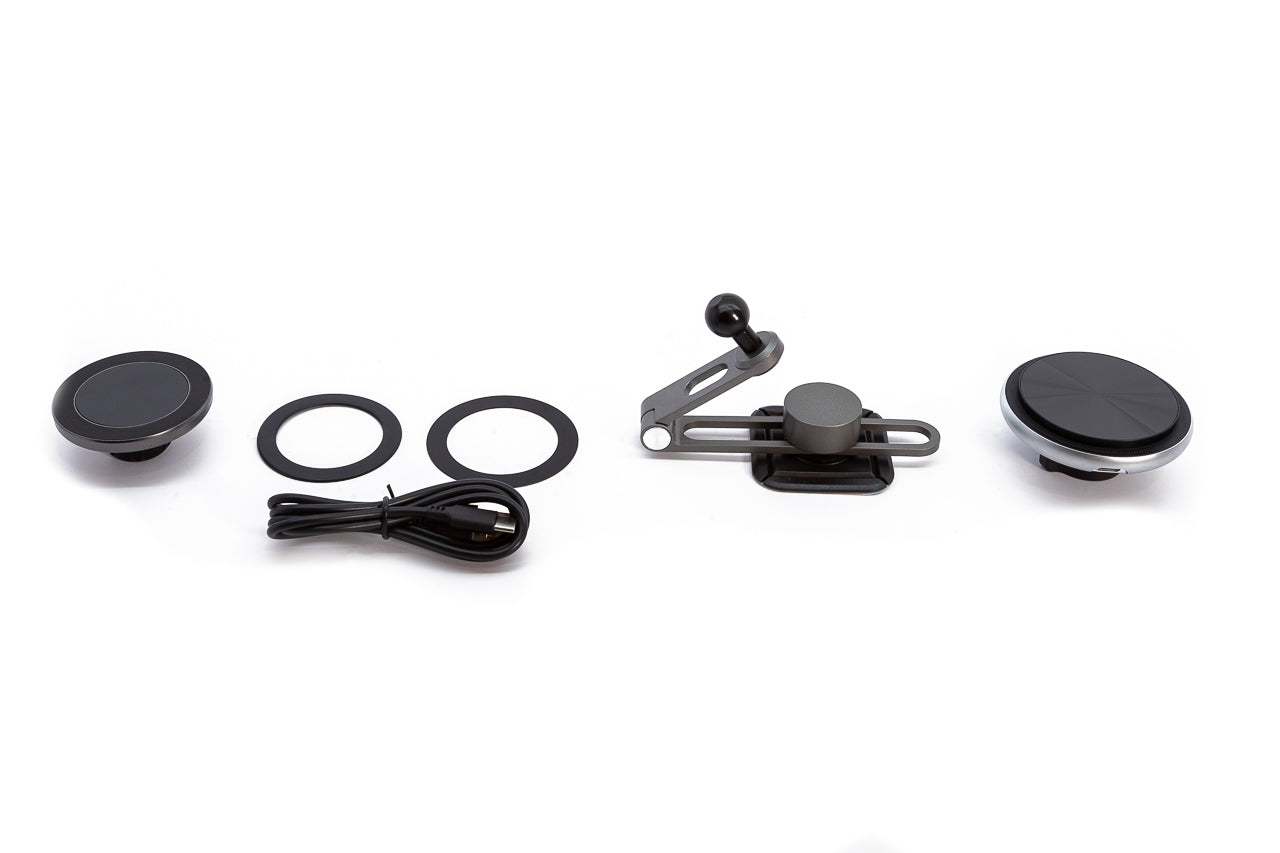 Adjustable MagSafe Apple iPhone Mount & Wireless Charger for Rivian R1T / R1S