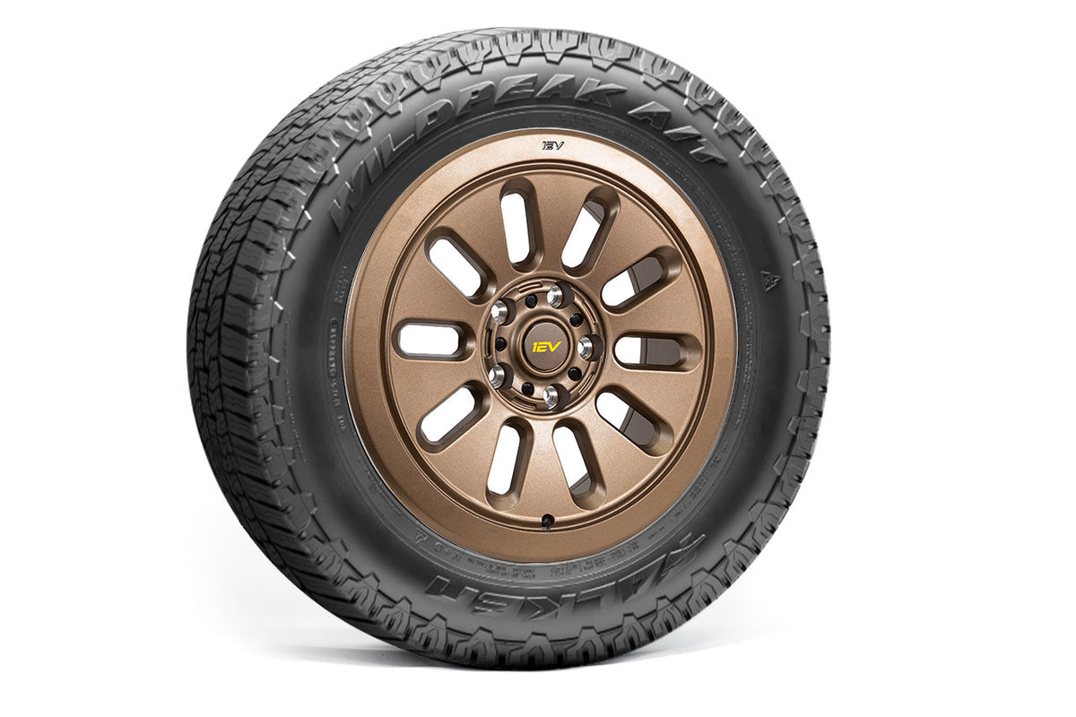 R1000 Adventure 10 Spoke 20&quot; Flow Forged Wheel &amp; Tire Package by Team 1EV for Rivian R1T / R1S Open Box Special!