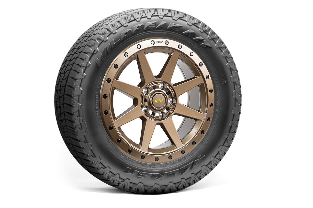 Team 1EV R800 Compass 8 Spoke 20" Flow Forged Wheel & Tire Package for Rivian R1T / R1S - Open Box Special!