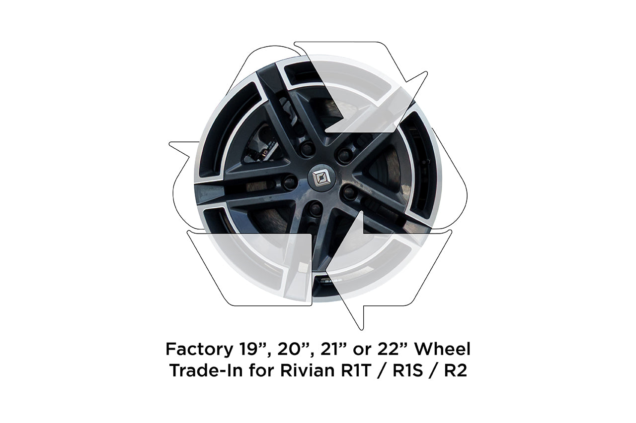 REBATE! Trade-In Your Factory Wheels for Rivian R1T / R1S / R2 (click for details)