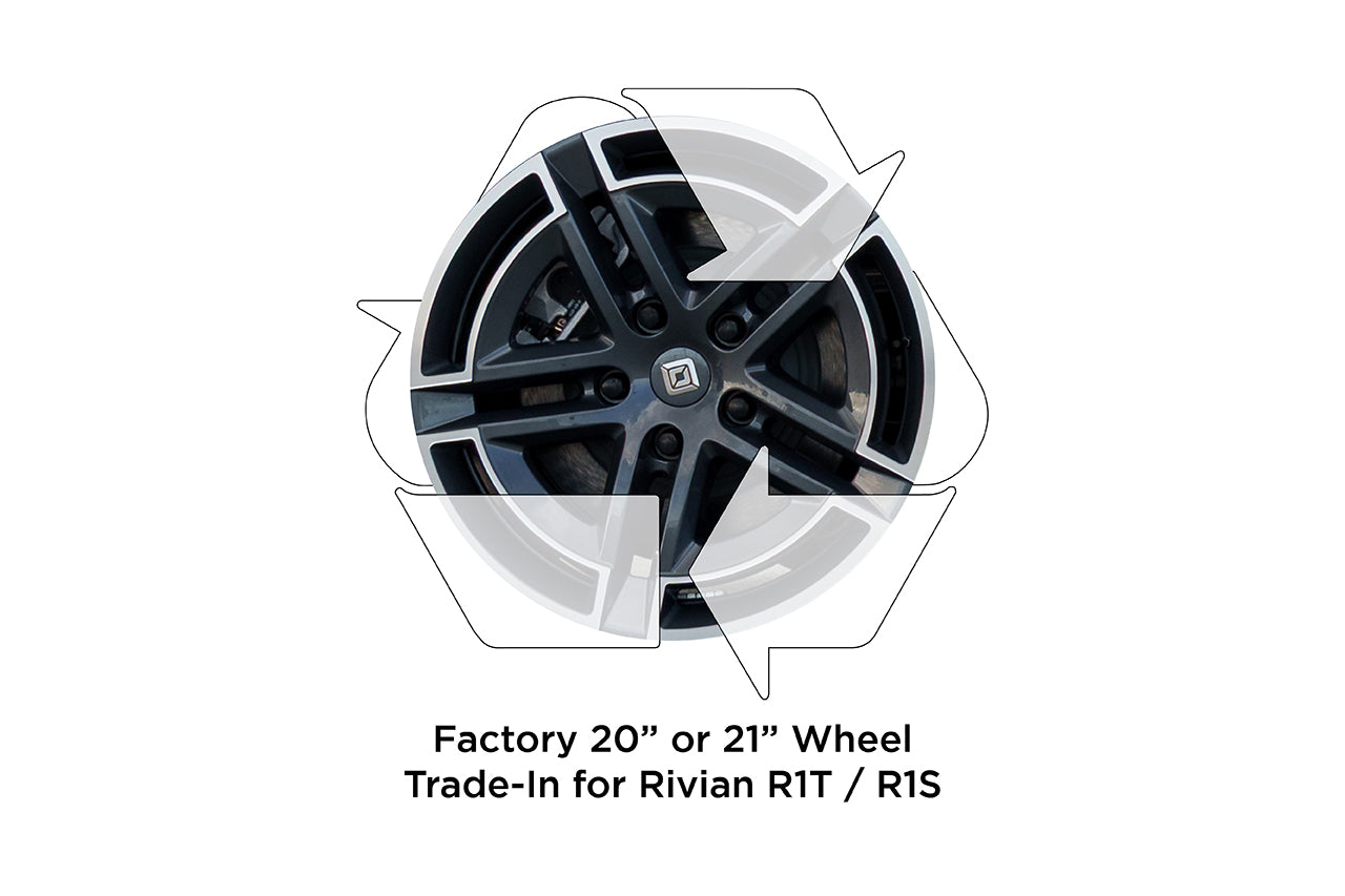 Factory 20 or 21 inch Wheel Trade in for Rivian R1T / R1S