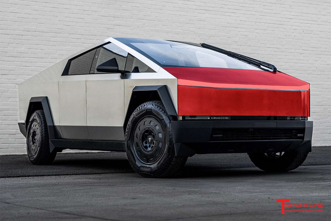 T Sportline DIY Partial PPF Kits for Tesla Cybertruck Frunk Hood and Lights