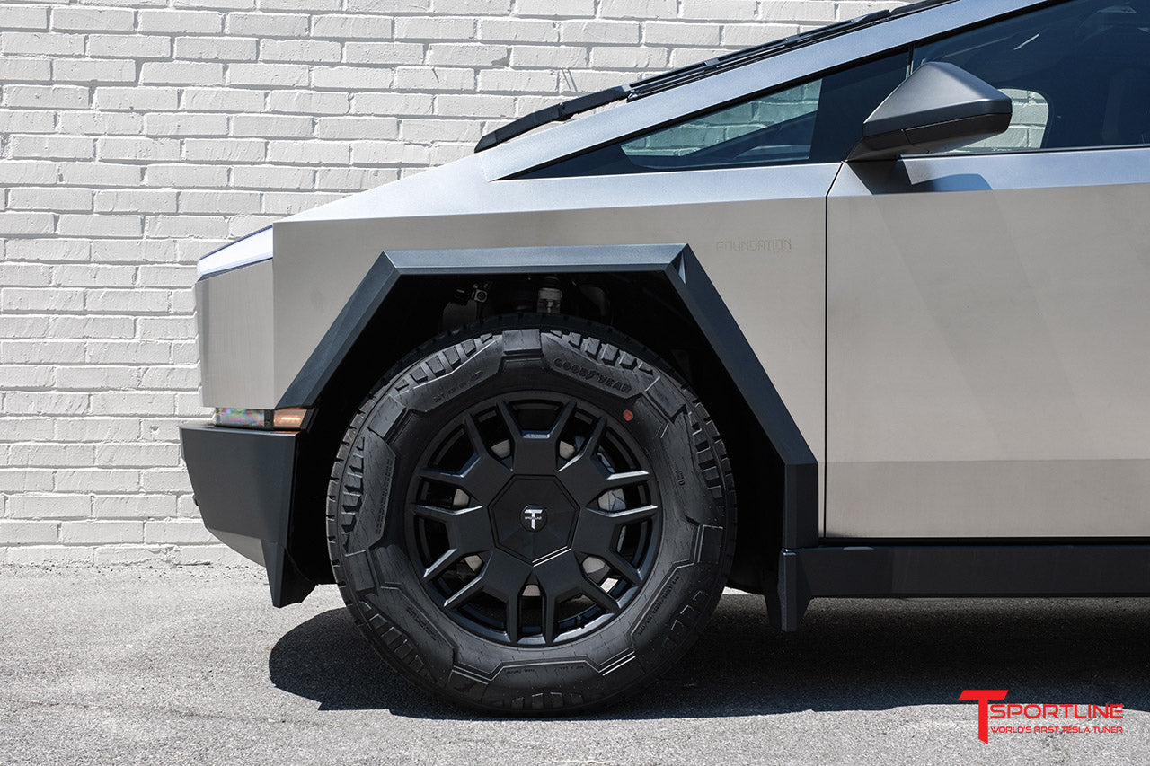 Tesla Cybertruck 7-Sided Hex Center Caps for Factory Wheels