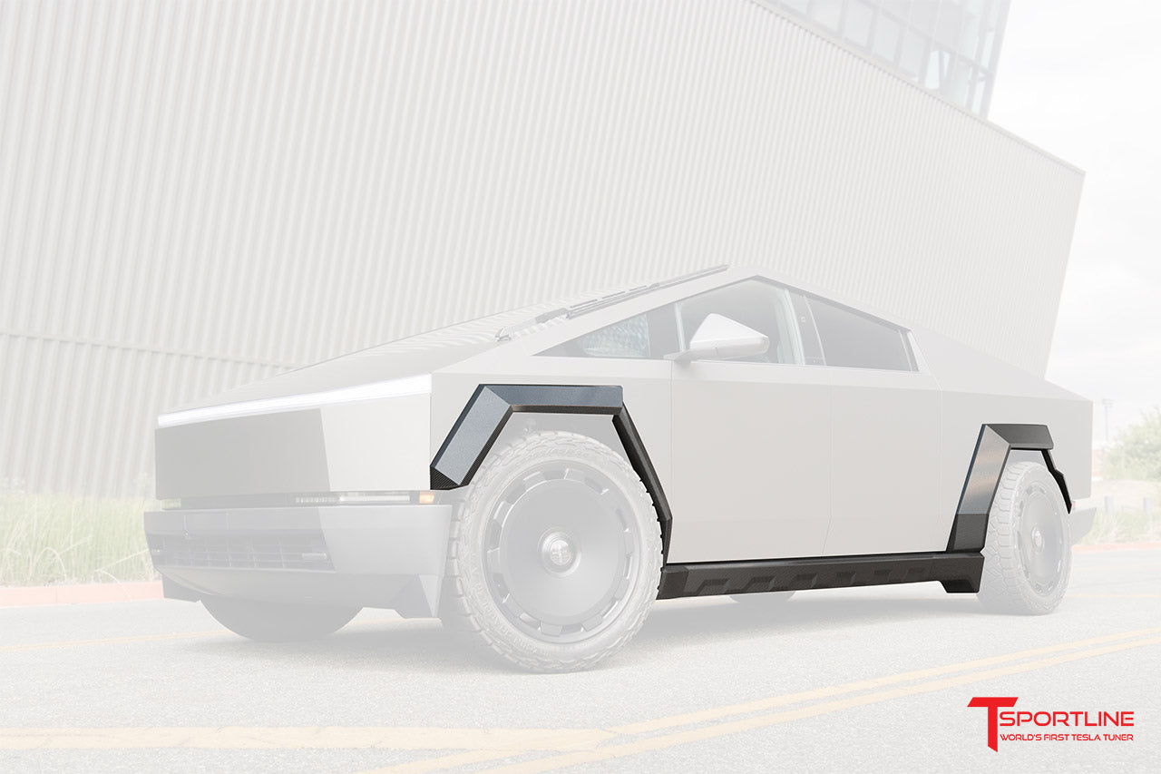 Tesla Cybertruck Carbon Fiber Wide Body Package by T Sportline