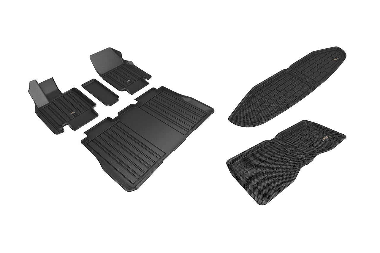 Tesla Cybertruck All-Weather Custom Fit Floor Liner Mats by MAXpider 3D Elitect