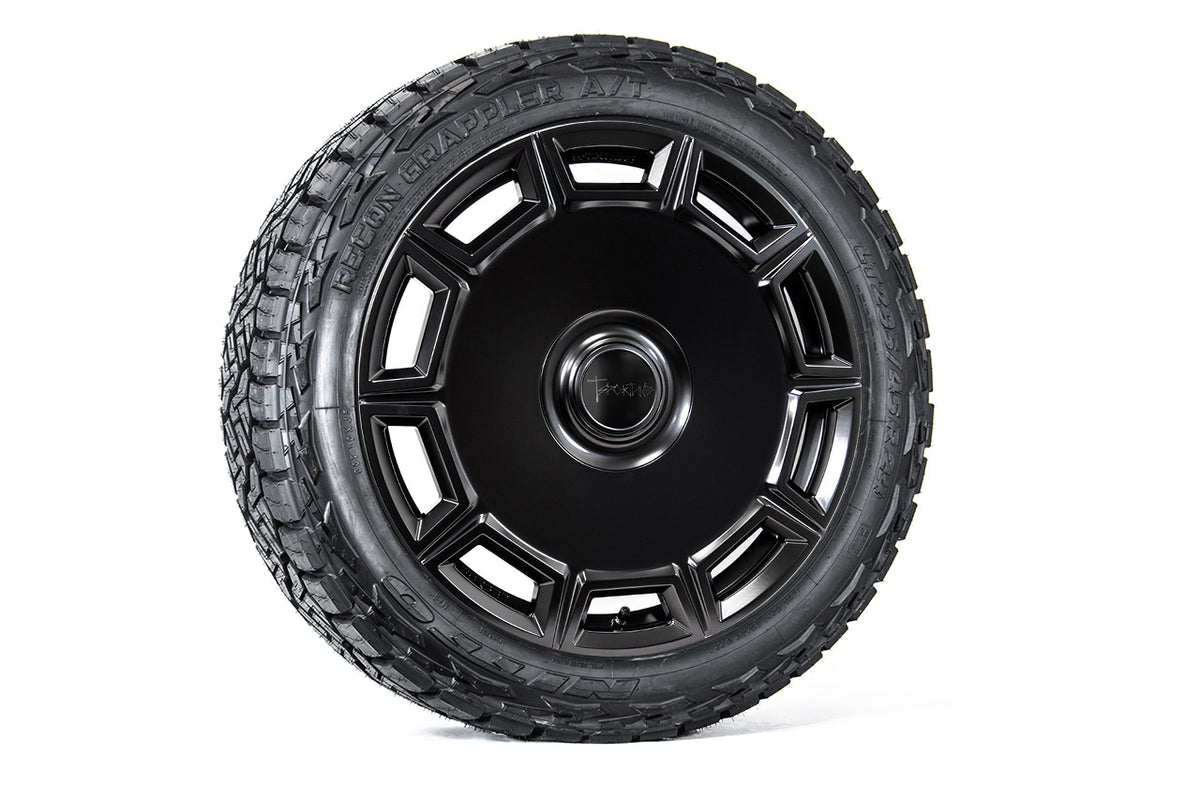 CS10 24&quot; Chevrolet Silverado EV Fully Forged Monoblock Wheel and Tire Package (Set of 4)