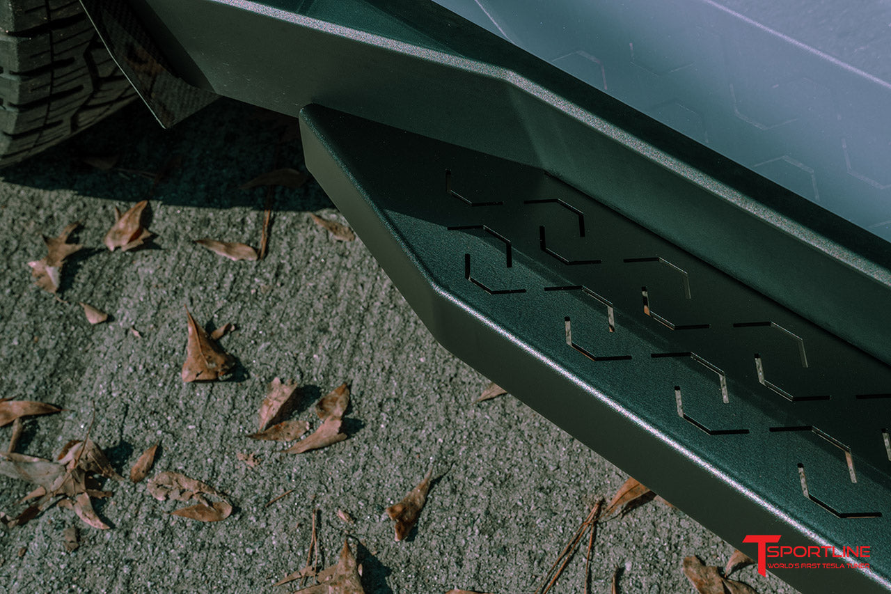 T Sportline Tesla Cybertruck AeroMaxx Running Boards & Side Steps