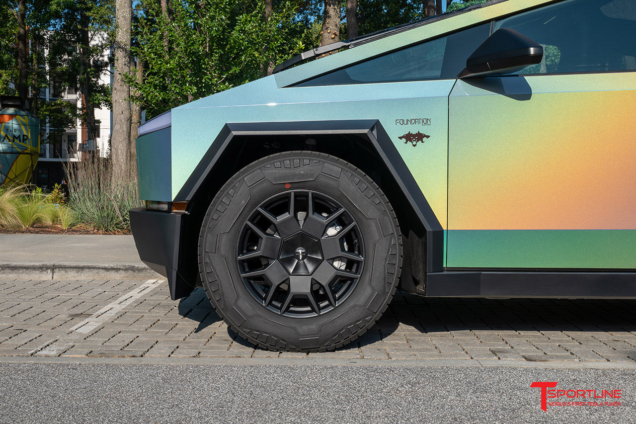 Tesla Cybertruck 7-Sided Hex Center Caps for Factory Wheels