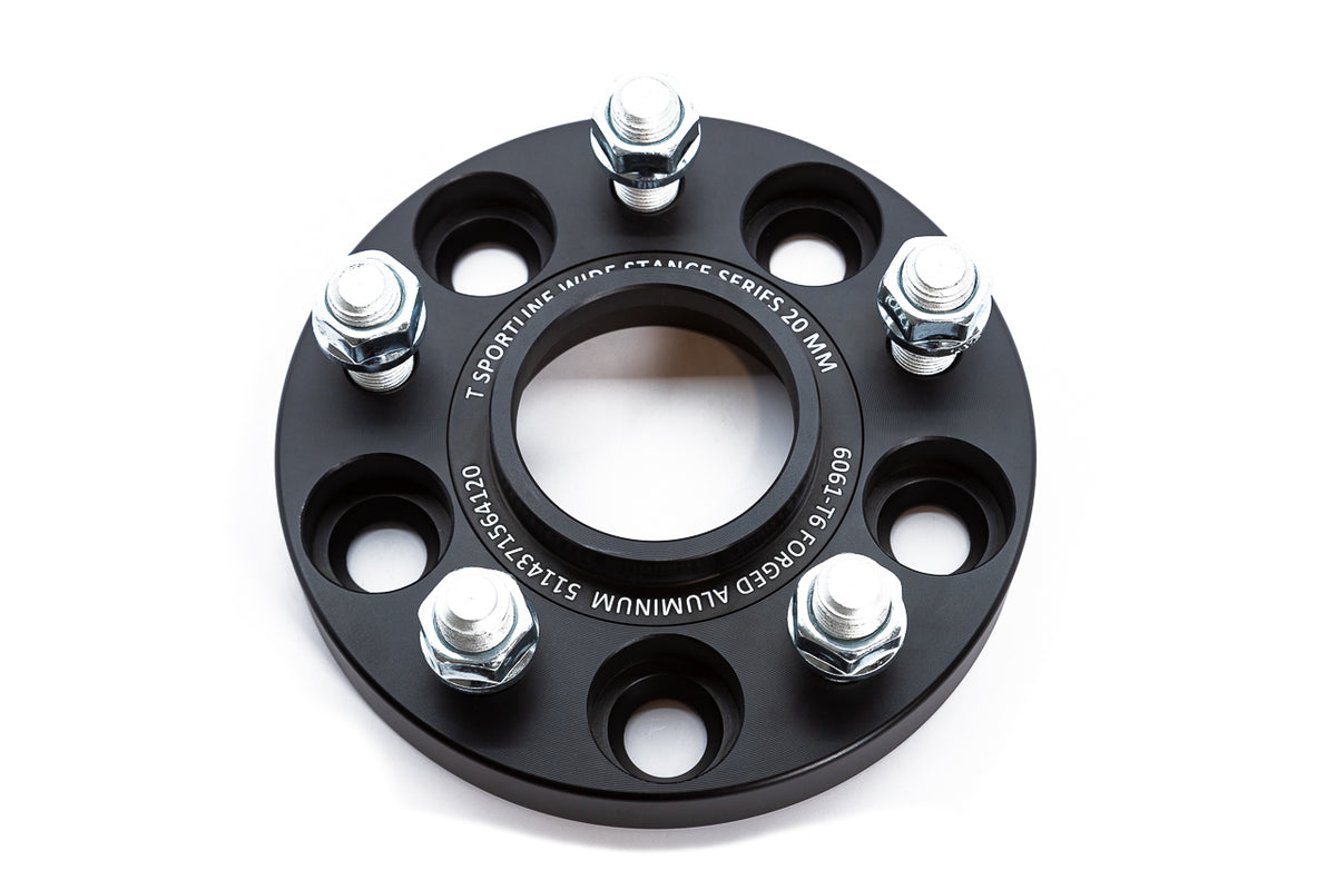 Tesla Model 3 / Y Hub-Centric Forged Wheel Spacers - Black Anodized CNC Aluminum
