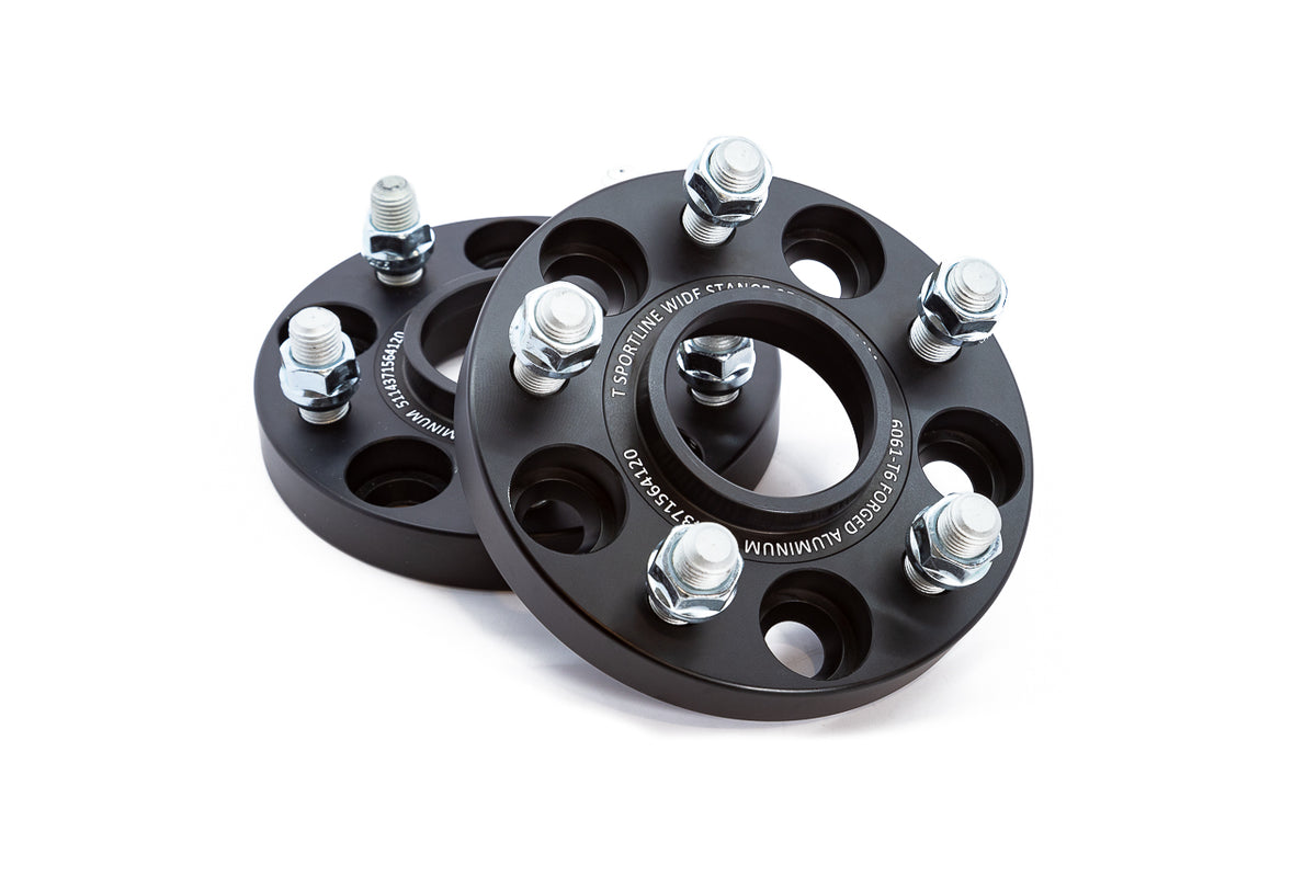Lucid Air 2021-Present Wheel Hub-Centric Forged Wheel Spacers - Black Anodized CNC Aluminum