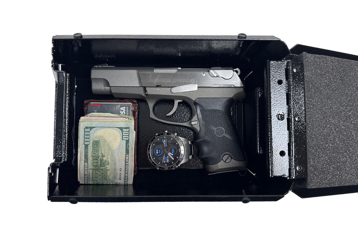 Rivian R1T / R1S Camp Speaker Replacement Locking Gun &amp; Valuables Steel Vault Box by Team 1EV