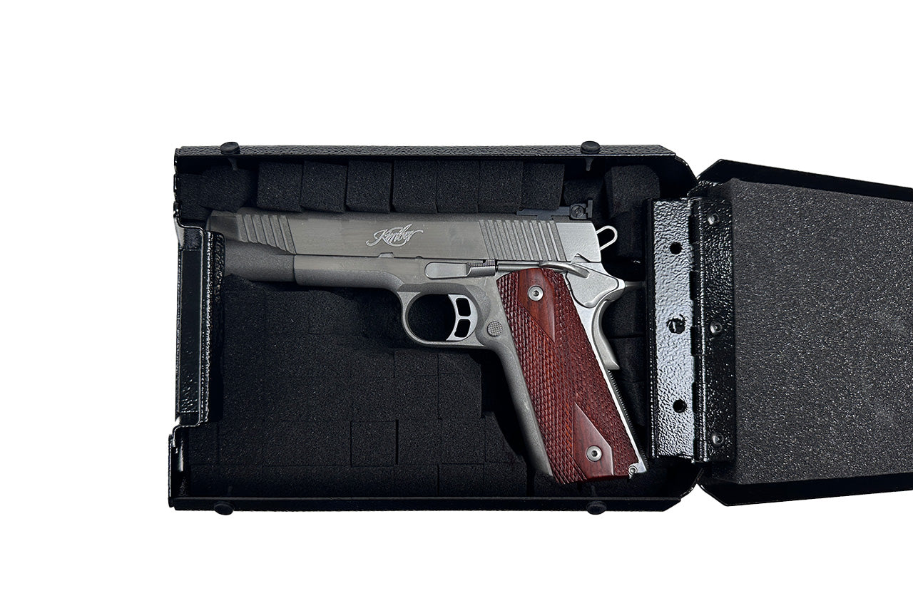 Team 1EV Camp Speaker Replacement Locking Gun & Valuables Steel Vault Box for Rivian R1T / R1S