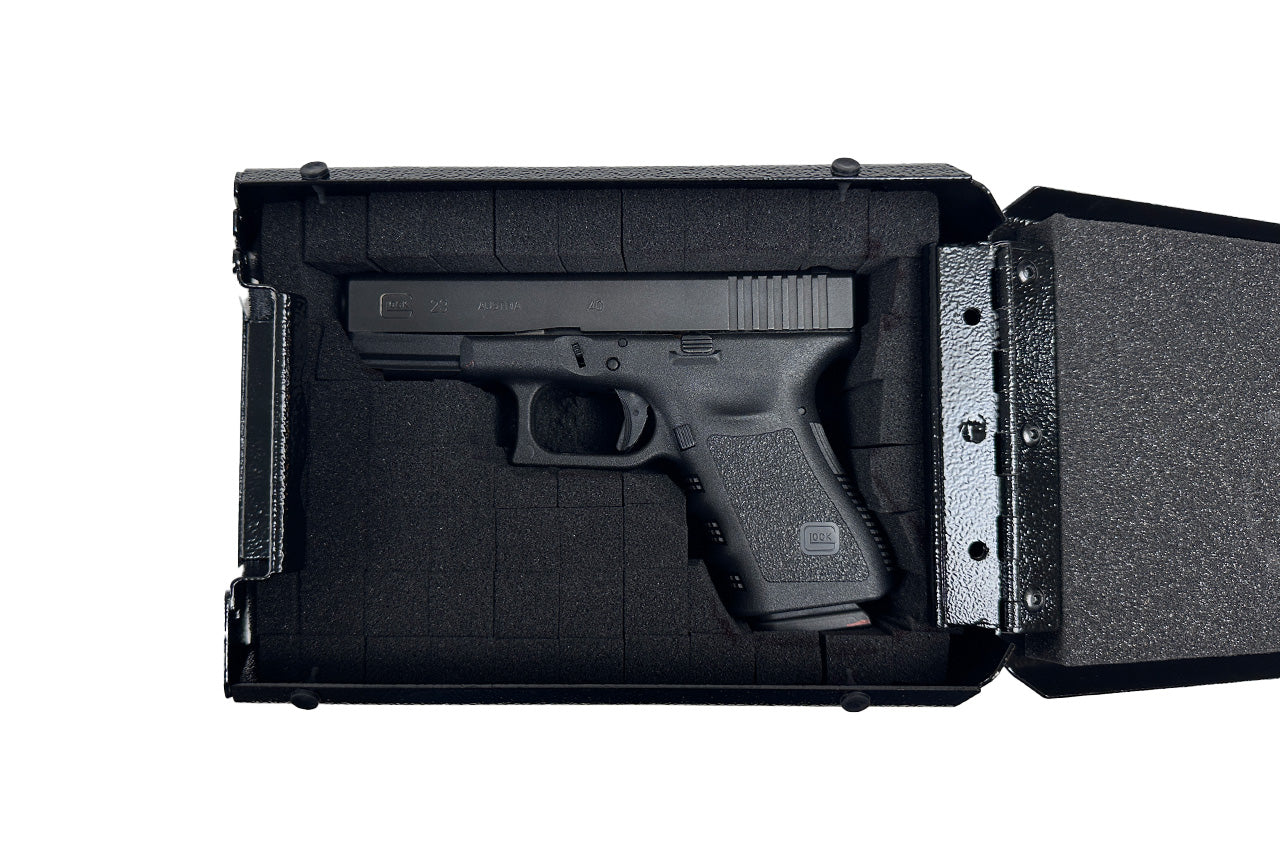 Team 1EV Camp Speaker Replacement Locking Gun & Valuables Steel Vault Box for Rivian R1T / R1S