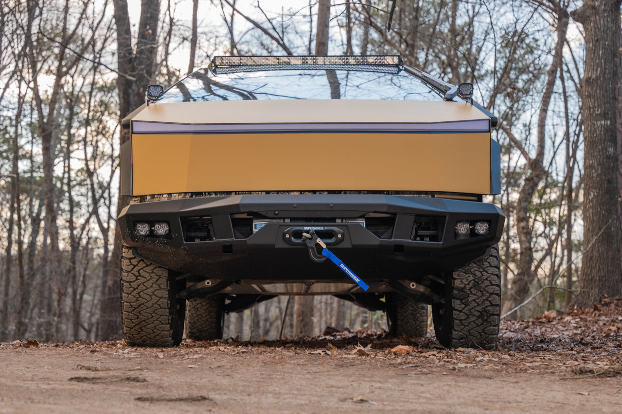 Tesla Cybertruck Steel Front Bumper with Winch Mount - CTX by TSportline