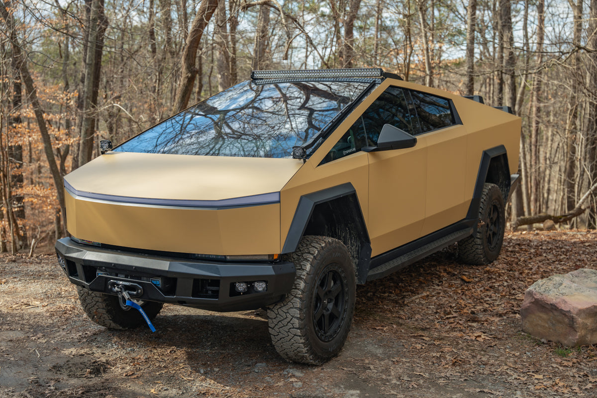 Tesla Cybertruck Steel Front Bumper with Winch Mount - CTX by TSportline