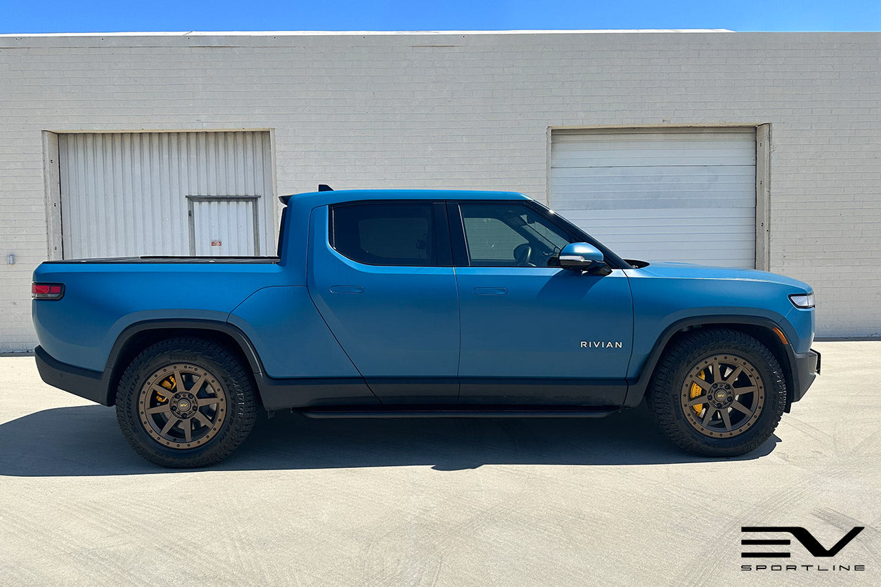 Team 1EV R800 Compass 8 Spoke 20" Flow Forged Wheel & Tire Package for Rivian R1T / R1S