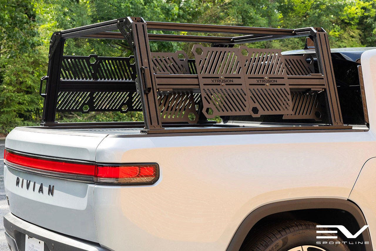 XTR1 Modular Aluminum T-Slot Bed Rack for Rivian R1T by Xtrusion Overland