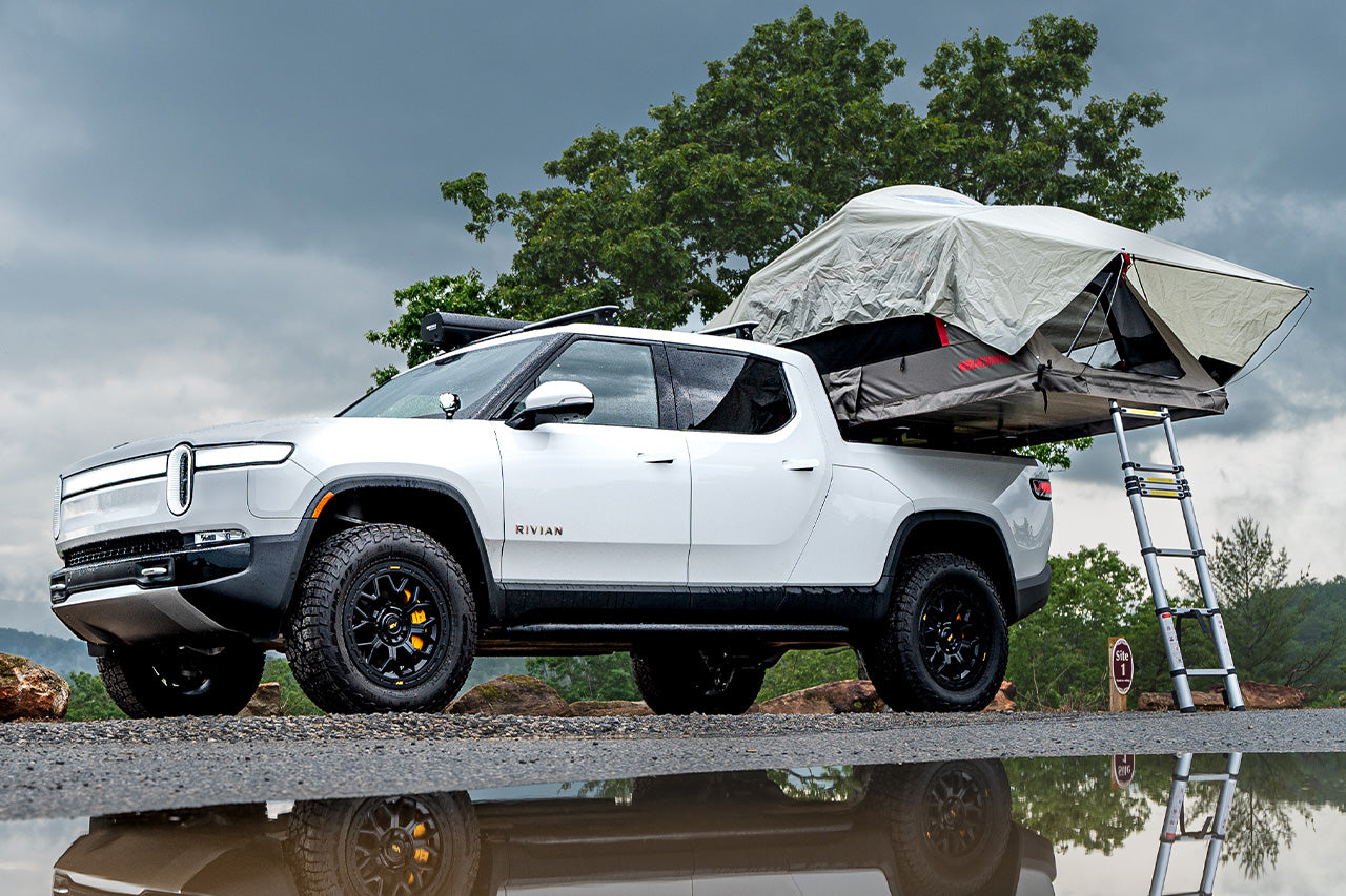 top roof top tent Yakima SkyRise 4-Season Overland Roof Top / Bed Top Vehicle Camping Te - EV Sportline