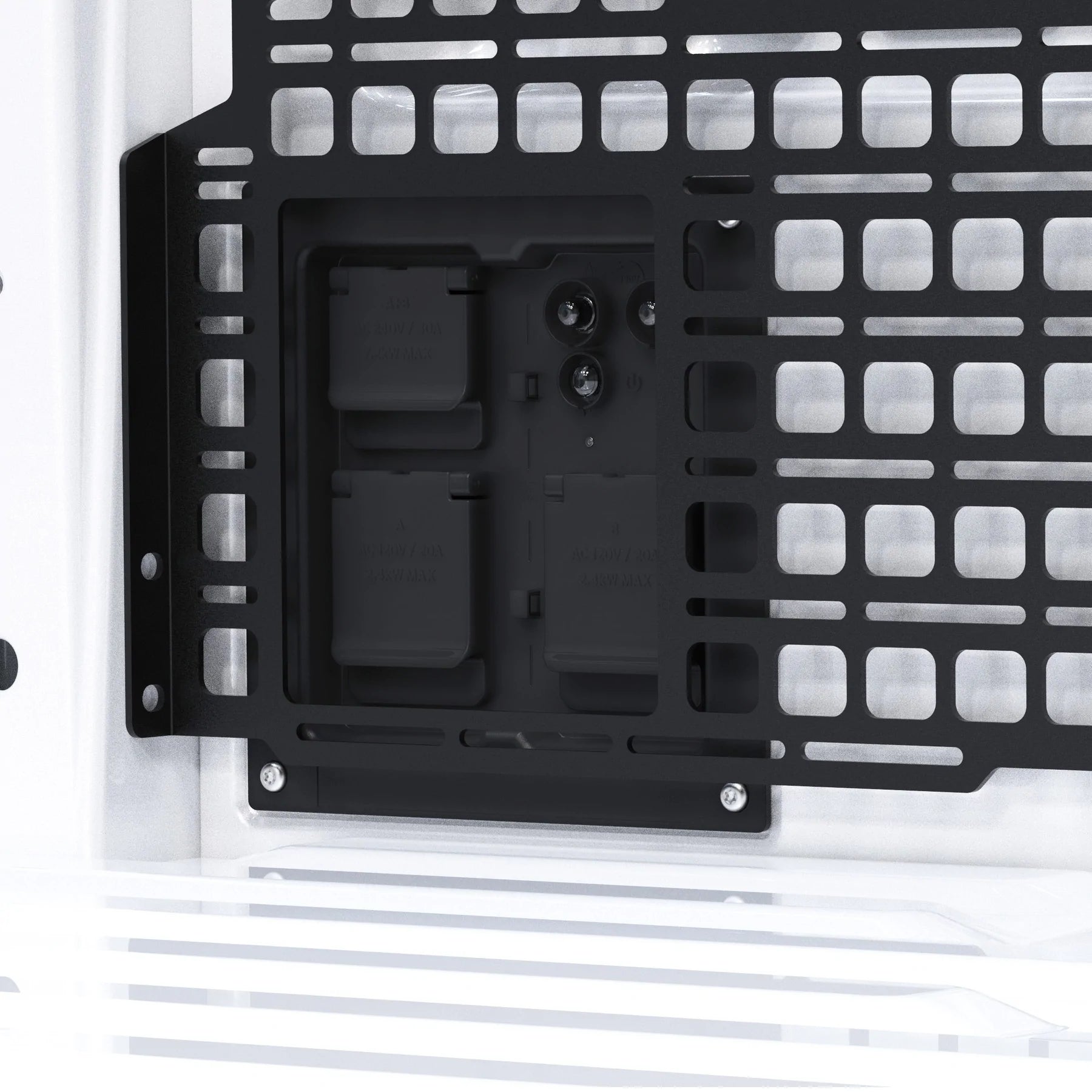 BuiltRight Bedside (Cab Wall) Mounting & Storage MOLLE Panel Kit Rack System for Ford F-150 Lightning 2022-present