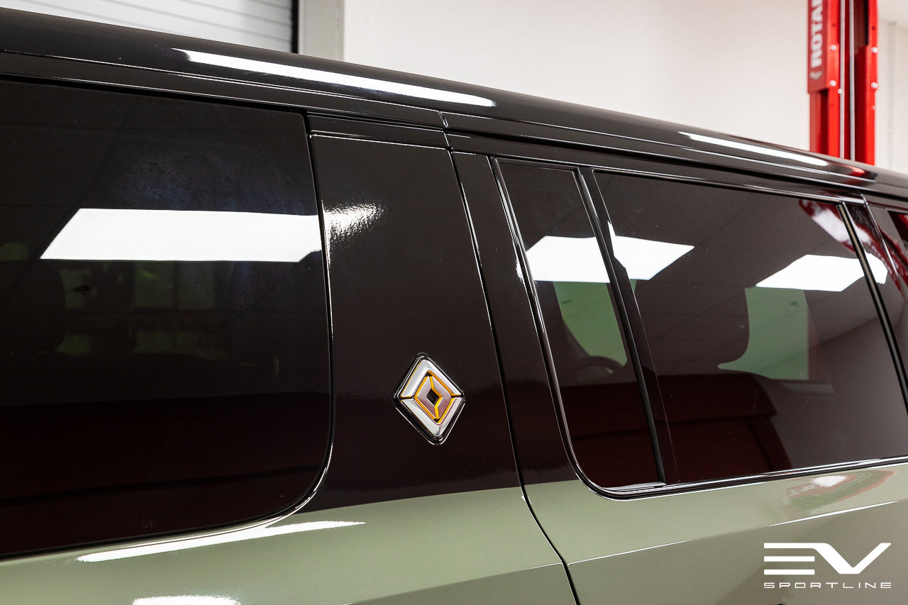 C-Pillar Delete Black-Out Trim Vinyl Wrap Complete DIY Kit for Rivian R1S