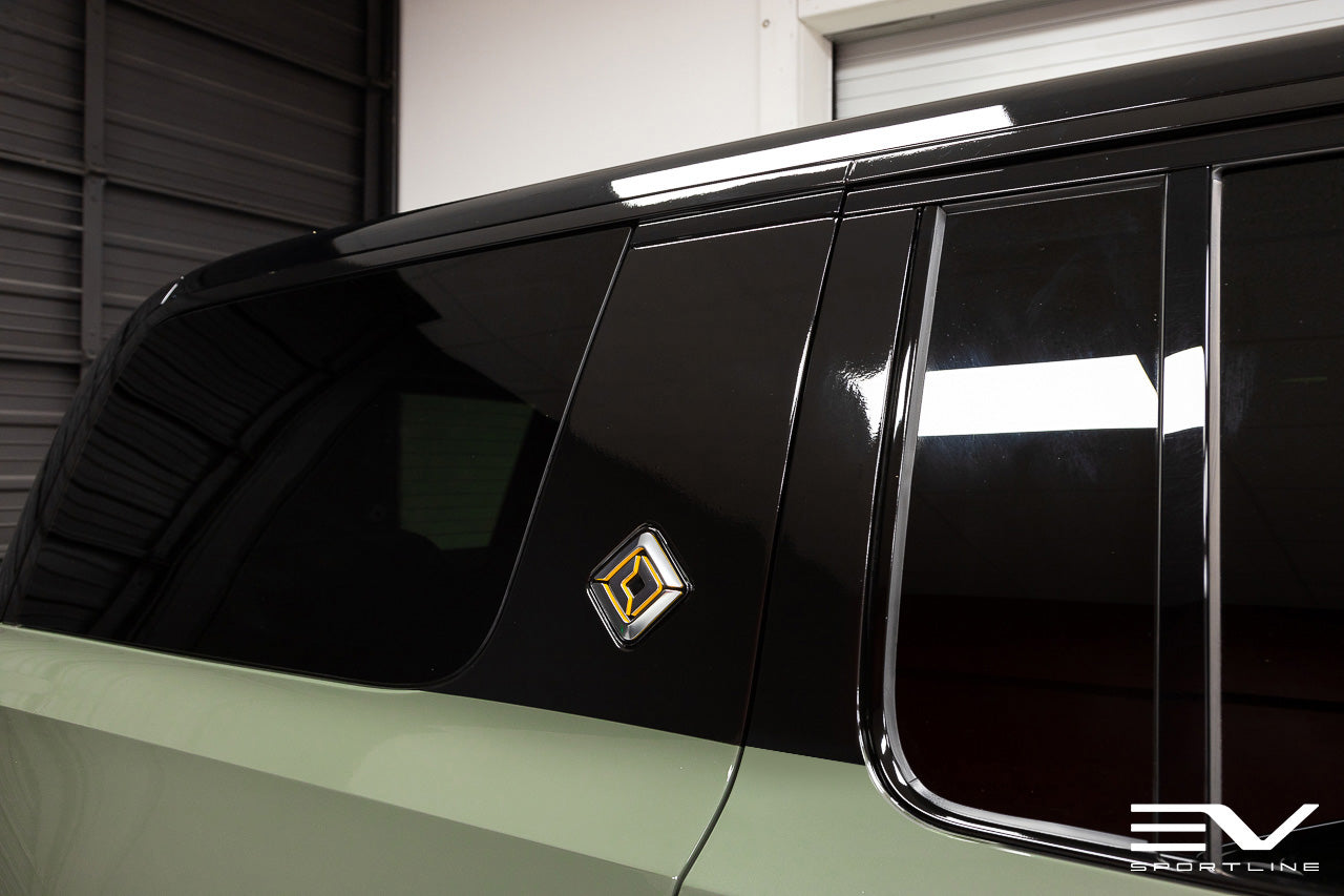 C-Pillar Delete Black-Out Trim Vinyl Wrap Complete DIY Kit for Rivian R1S