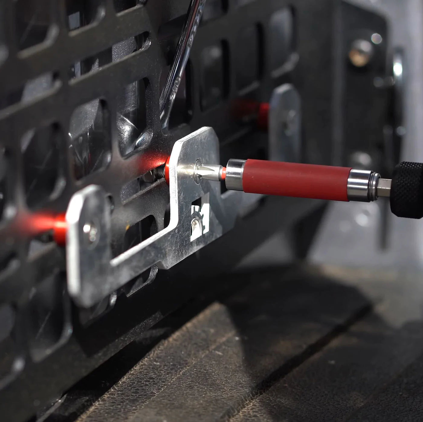 Milwaukee Tools Packout Case Tote System Mounting Brackets for BuiltRight Bedside MOLLE Panel