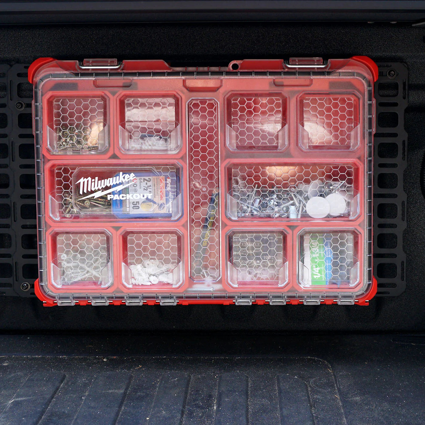 Milwaukee Tools Packout Case Tote System Mounting Brackets for BuiltRight Bedside MOLLE Panel