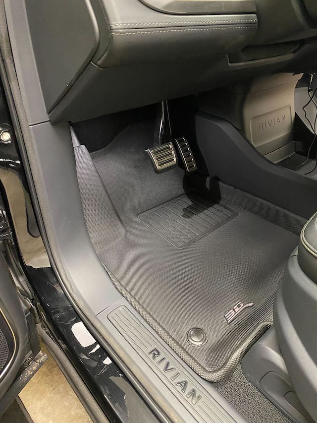 All-Weather Floor & Frunk Mats by 3D MAXpider KAGU Series Custom Fit for Rivian R1T / R1S