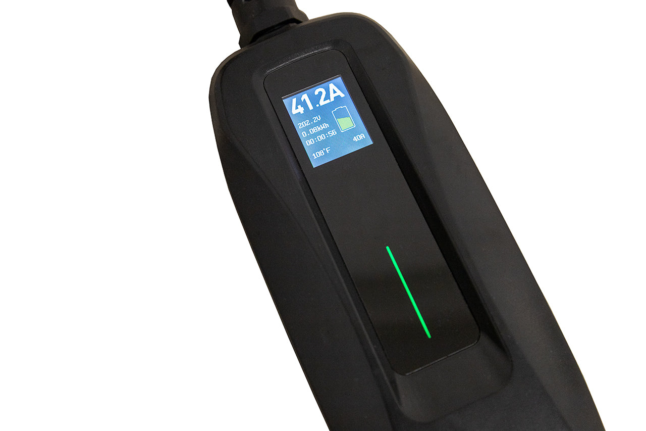 Team 1EV 16 amp & Fast 40 amp Level 1 & 2 Electric Vehicle Portable Smart Chargers