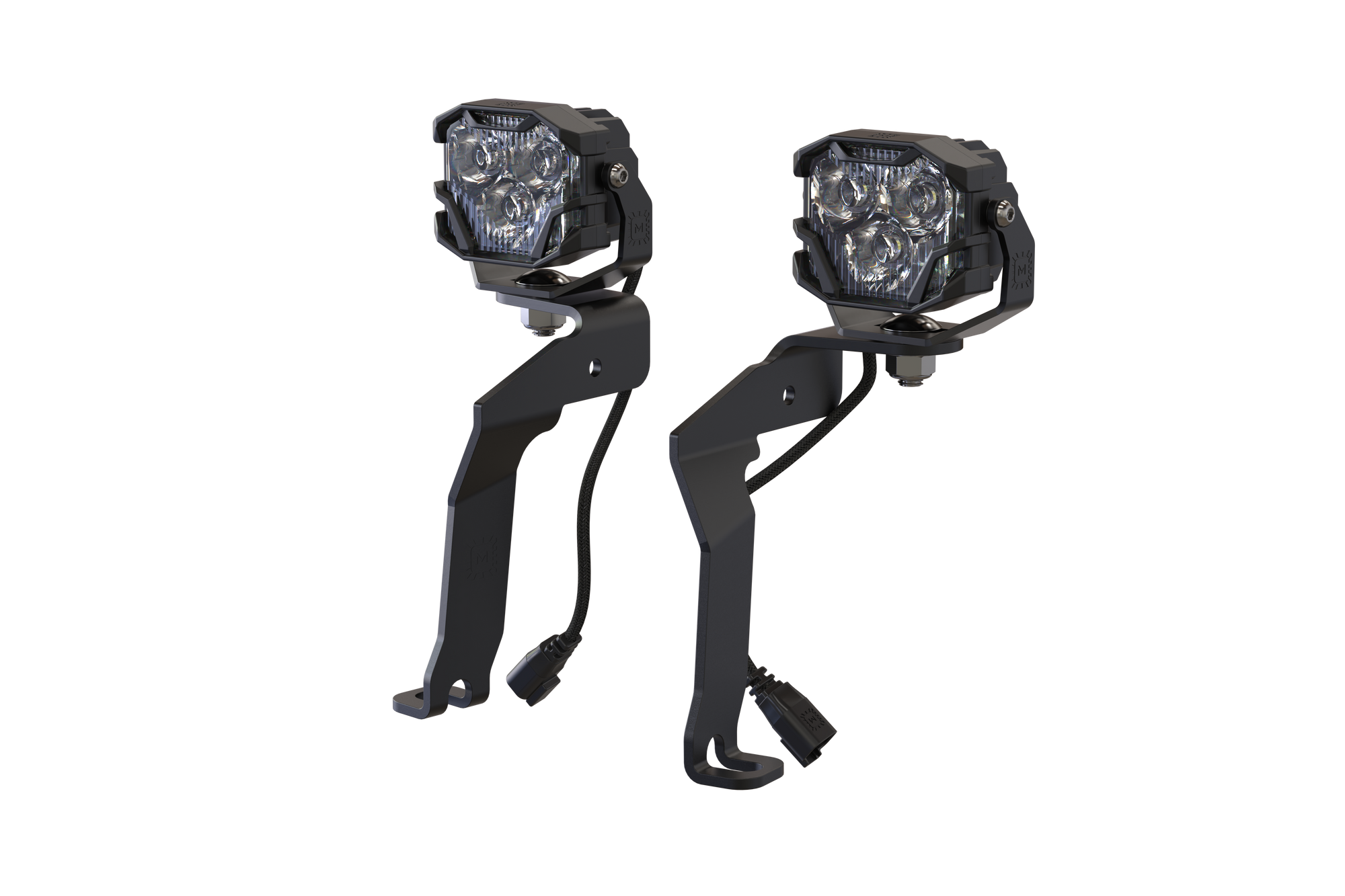 Team 1EV LED Pod A-Pillar Ditch Lights System with Morimoto 4Bangers for Ford F-150 Lightning