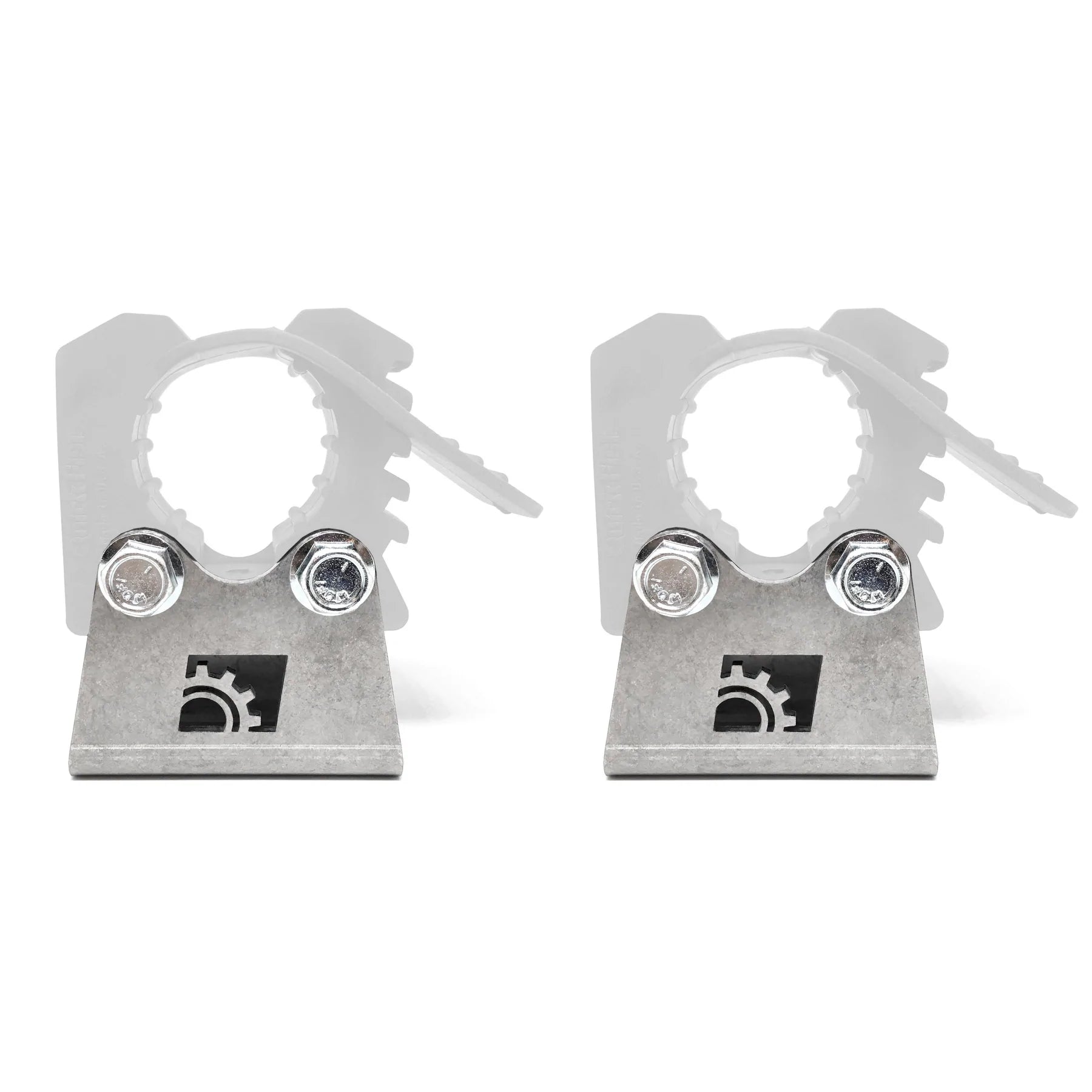 Riser Mounts (Pair of 2) and Quick Fist Rubber Clamps For BuiltRight MOLLE Panel