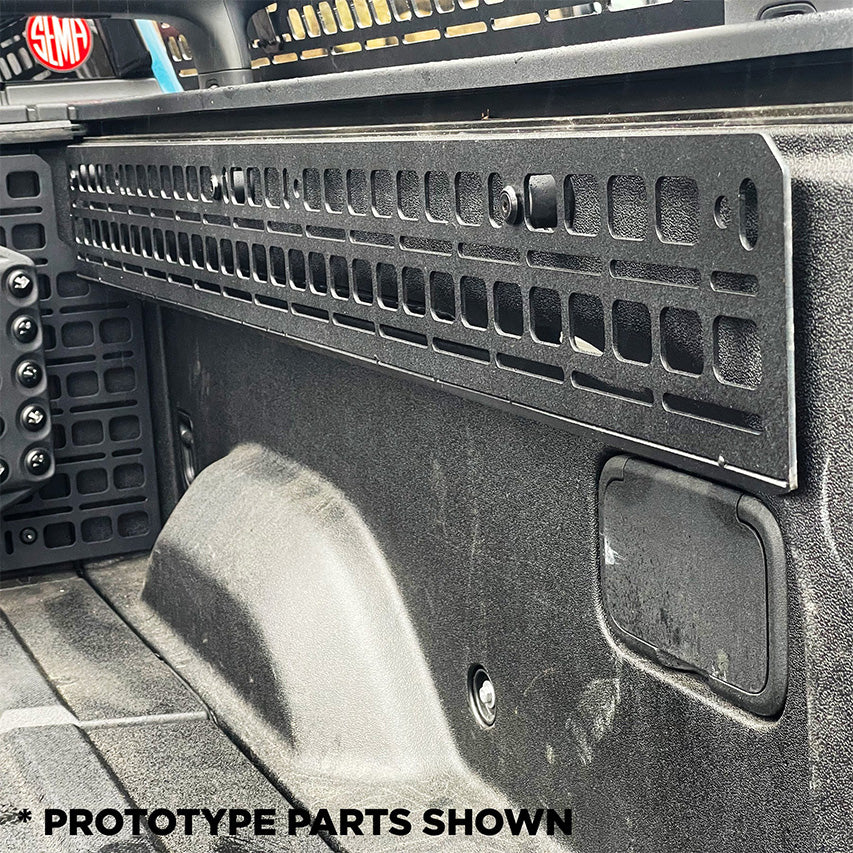 BuiltRight Bedside (Bed Inner Side) Mounting & Storage MOLLE Panel Kit Rack System for Rivian R1T